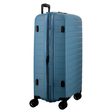 Jump Striper Suitcase 77cm 4 Wheels Extendable Blue
