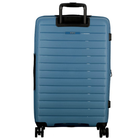 Jump Striper Suitcase 77cm 4 Wheels Extendable Blue