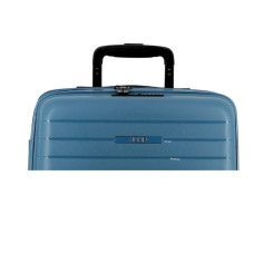 Jump Striper Suitcase 77cm 4 Wheels Extendable Blue