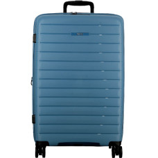 Jump Striper Suitcase 77cm 4 Wheels Extendable Blue