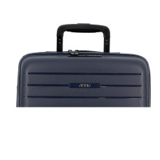 Jump Striper Valise 77cm 4 Roues Extensible Bleu Foncé haut
