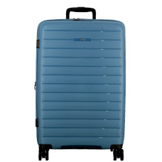 Jump Striper Suitcase 66cm 4 Wheels Extendable Blue