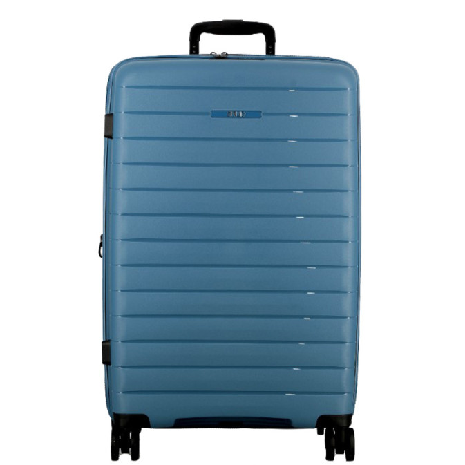 Jump Striper Suitcase 66cm 4 Wheels Extendable Blue