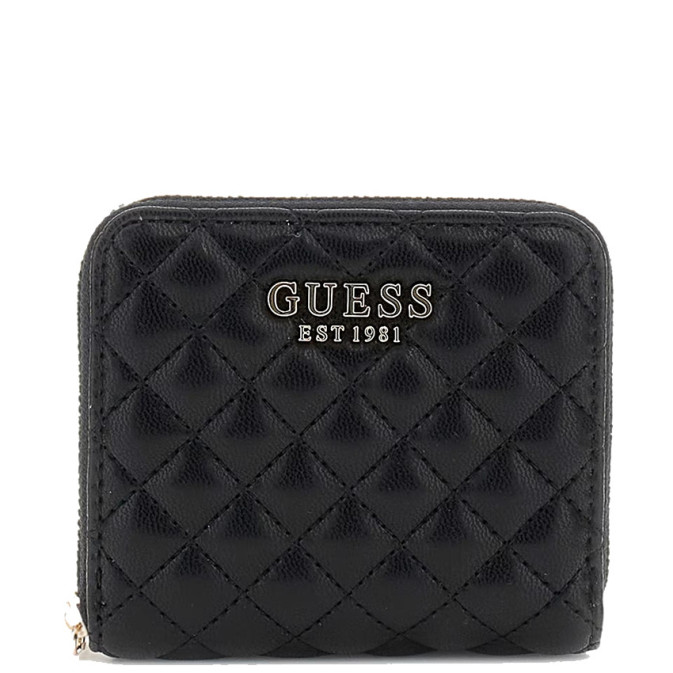 Guess Eco Rianee Mini Quilted Portefeuille Black