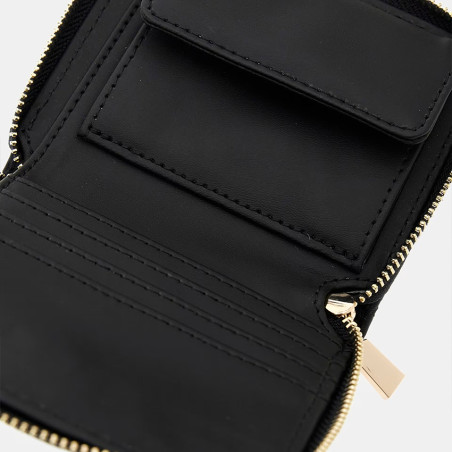 Guess Eco Rianee Mini Quilted Portefeuille Black