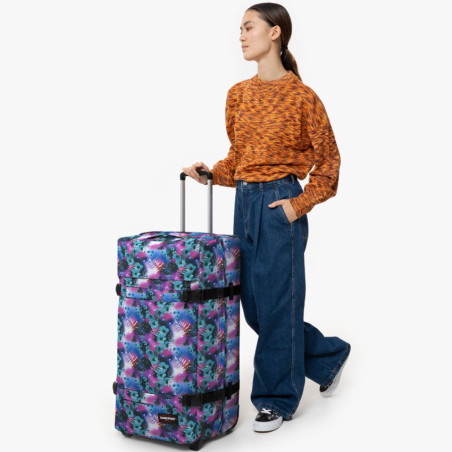 Eastpak Transit'r L Dreamy Flowers Suitcase 7s6 Dark