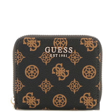 Guess Laurel Mini Wallet Mocha Logo