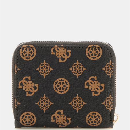 Guess Laurel Mini Wallet Mocha Logo