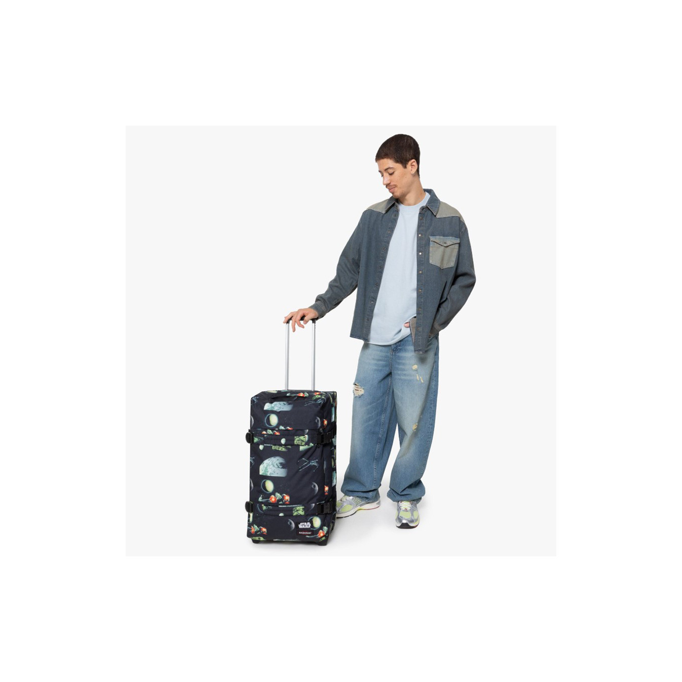 Eastpak Transit'r M Star Wars Rolling Bag 1q1 Galaxy Black