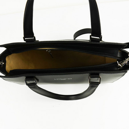 Lancaster Constance Sac Porté Main 437-03 Noir ouvert
