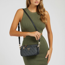 Guess Noelle Shoulder Bag Coal Logo