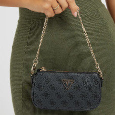 Guess Noelle Shoulder Bag Coal Logo