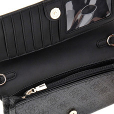 Guess Noelle Organized Pouch Coal Logo