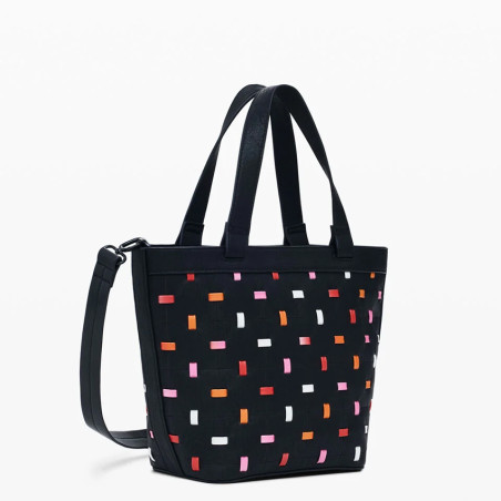 Desigual Fantasia Cabas Perforé Negro