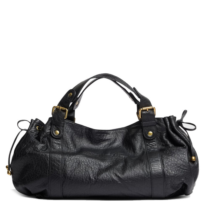 Gérard Darel Le 24 Heures Handbag Bubble Black Leather