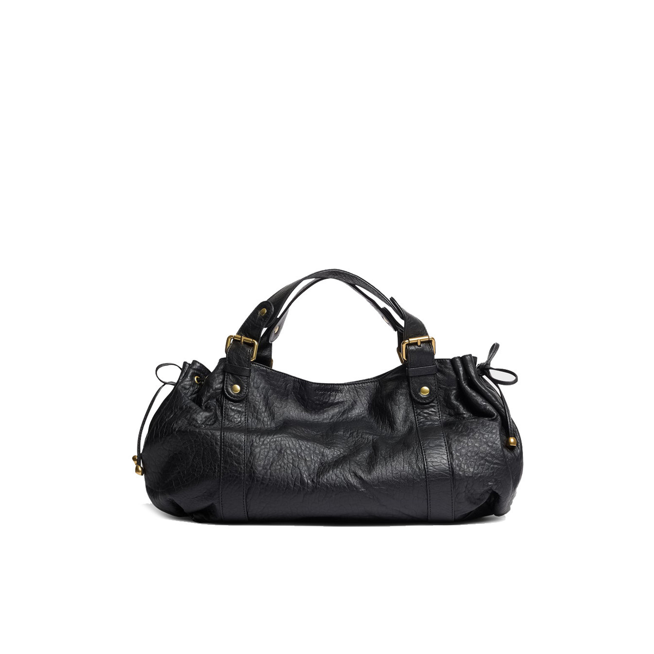Gérard Darel Le 24 Heures Handbag Bubble Black Leather