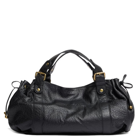 Gérard Darel Le 24 Heures Handbag Bubble Black Leather