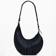 Desigual Kapela Asymmetric Shoulder Bag Medium Black