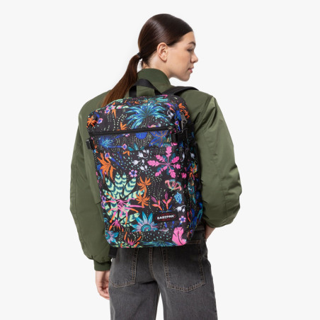 Eastpak Jungle Bloom Transit'r Pack Sac De Voyage Jungle Black porté