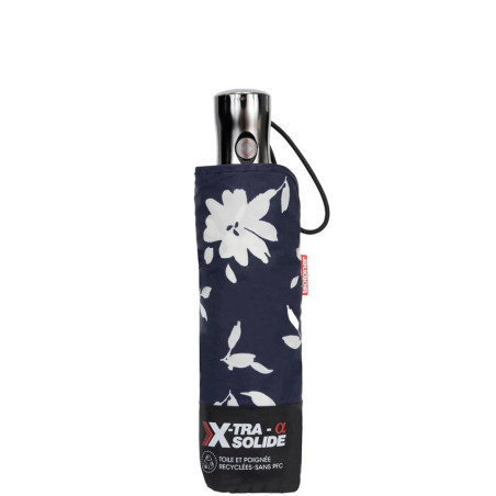 Isotoner Automatic X-TRA SOLIDE ALPHA Flower Marine Umbrella