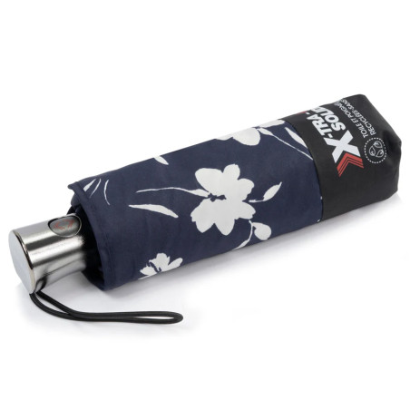 Isotoner X-Tra Solid Folding Umbrella Sea Flower: face the rain wit...