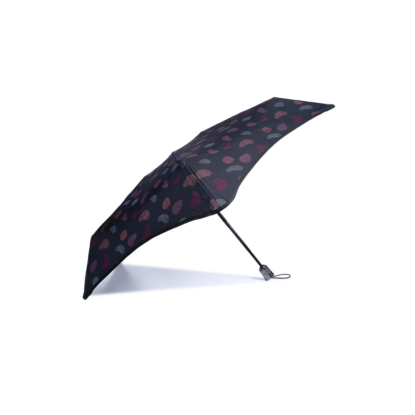 Isotoner X-Tra Solid Folding Polka Dot Contemporary Umbrella: face ...