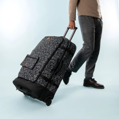 Cabaïa Soft Suitcase Valise Souple L Amiens porté