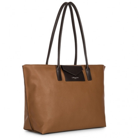 Lancaster Maya Grand Sac Cabas 517-20 Vison Marron cote