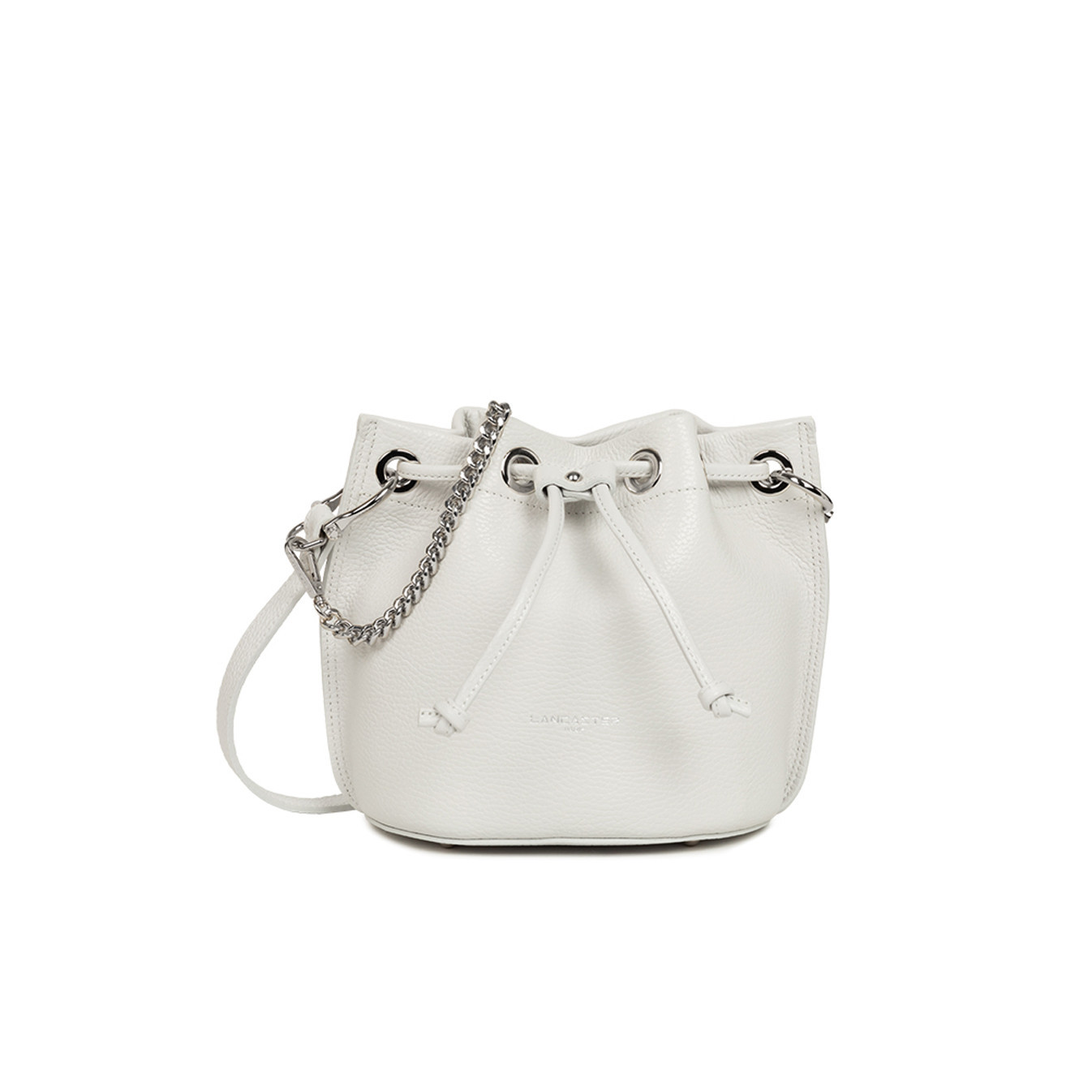 Lancaster Alba Double Bucket Bag 470-80 Light Grey In Silver