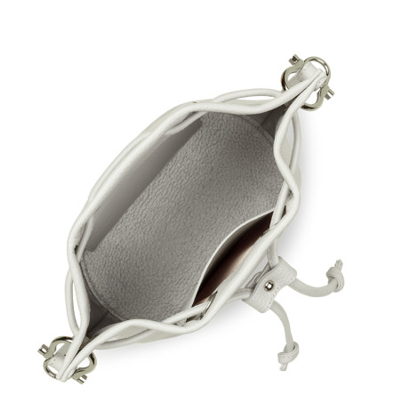 Lancaster Alba Double Bucket Bag 470-80 Light Grey In Silver