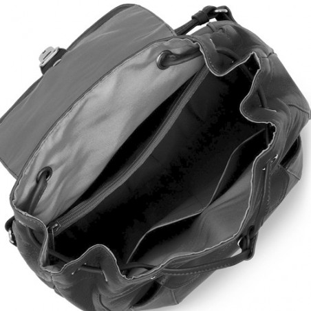 Lancaster Soft Vintage Nova Sac à Dos 5764 Noir ouvert