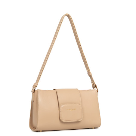 Lancaster Paris Pad Large Trotter Bag 480-055 Dark Beige