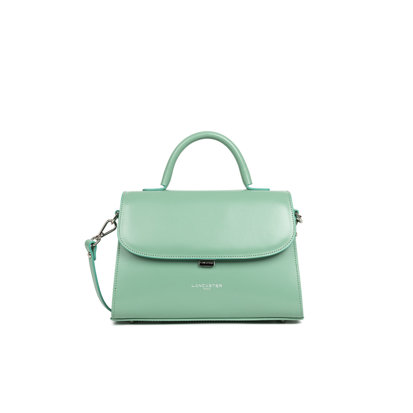 Lancaster Suave Even Leather Handbag 433-17 Eucalyptus
