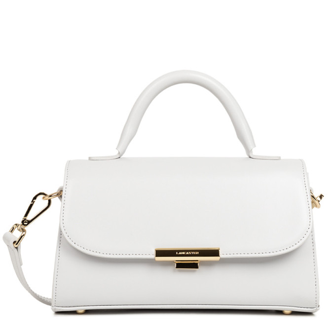 Lancaster Suave Evenly Handbag Leather 480-025 Light Grey