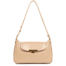 Lancaster Suave Evenly Satchel Leather 480-026 Dark Beige