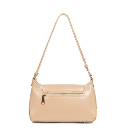 Lancaster Suave Evenly Satchel Leather 480-026 Dark Beige