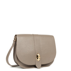 Lancaster Top Double Crossbody Bag with Flap 470-61 Galet In Or