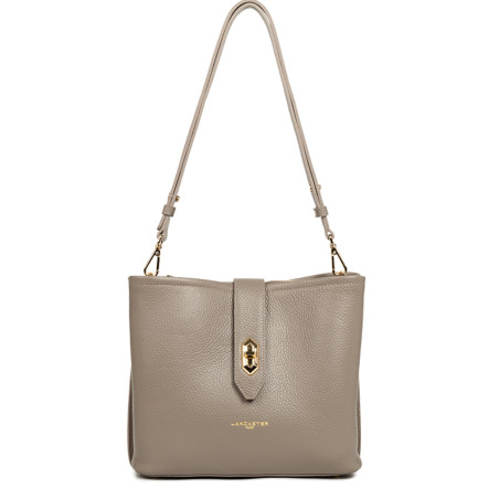 Lancaster Top Double Bucket Bag 470-62 Galet In Or