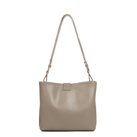 Lancaster Top Double Bucket Bag 470-62 Galet In Or