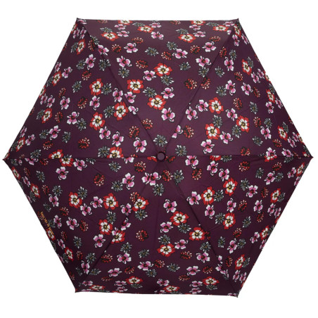 Isotoner Mini X-Tra Solid Folding Umbrella Flower Thoughts