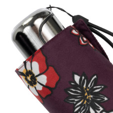 Isotoner Mini X-Tra Solid Folding Umbrella Flower Thoughts