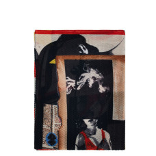 Desigual Newspaper Rectangular Scarf Multi
