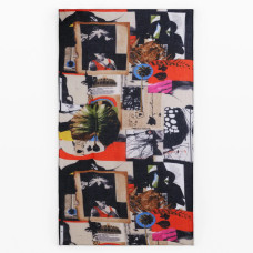 Desigual Newspaper Rectangular Scarf Multi