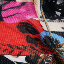 Desigual Newspaper Rectangular Scarf Multi