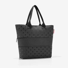 Reisenthel Extensible Shoulder Bag Glossy Dots Black