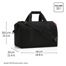 Reisenthel Allrounder Sac De Voyage L Leo Nero