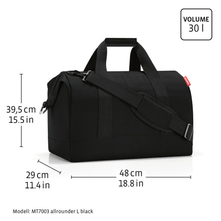 Reisenthel Allrounder Travel Bag L Leo Nero