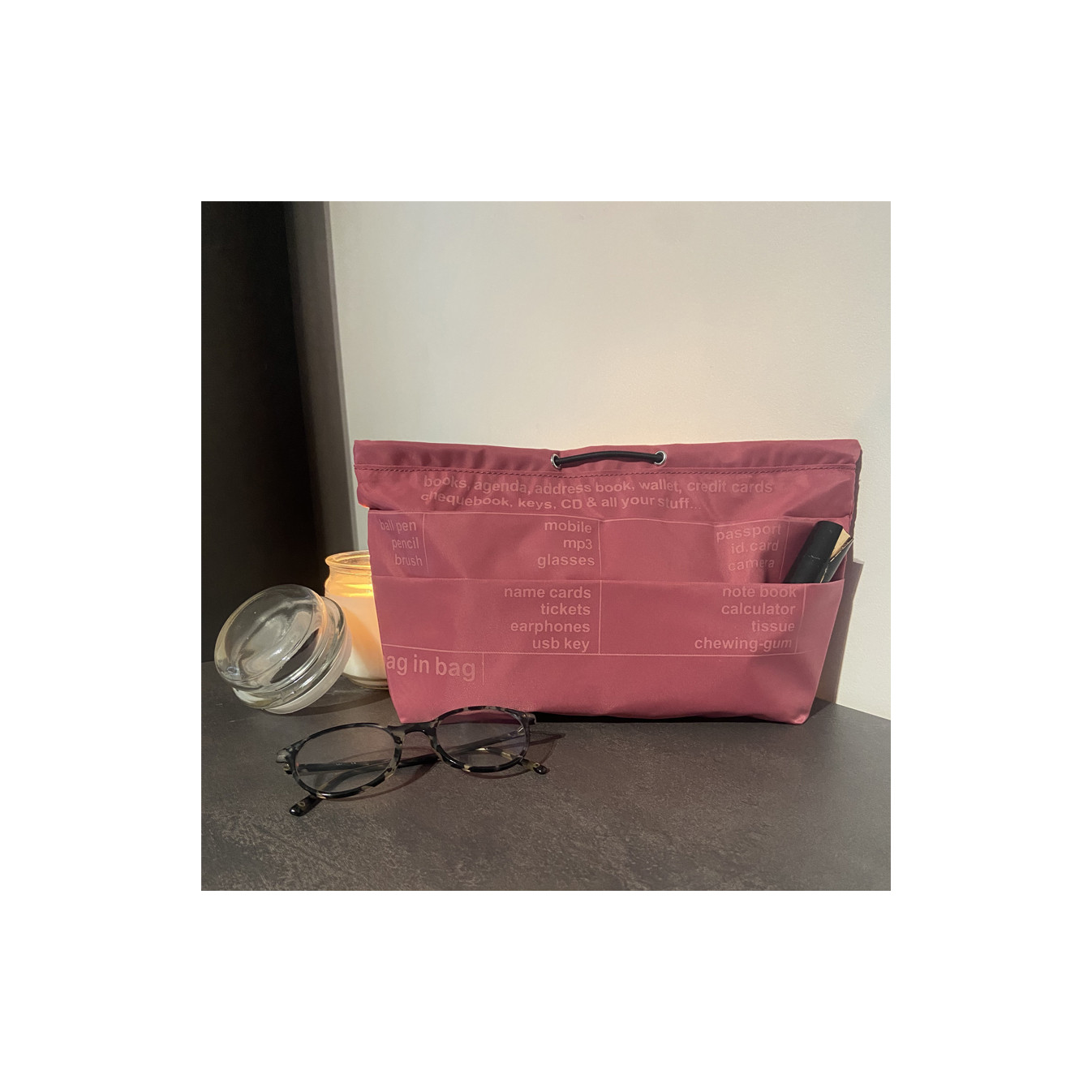 Farfouillette Bag Organizer Fuschia