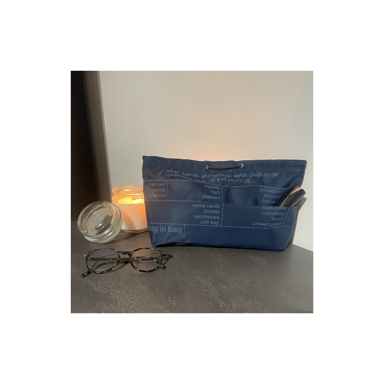 Farfouillette Bag Organizer Navy