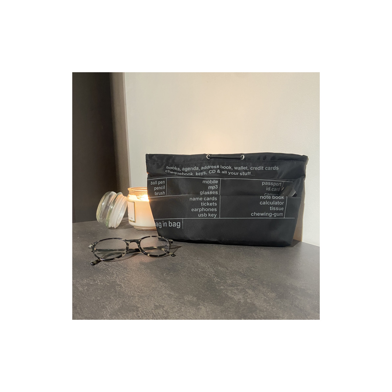Black Bag Organizer Farfouillette